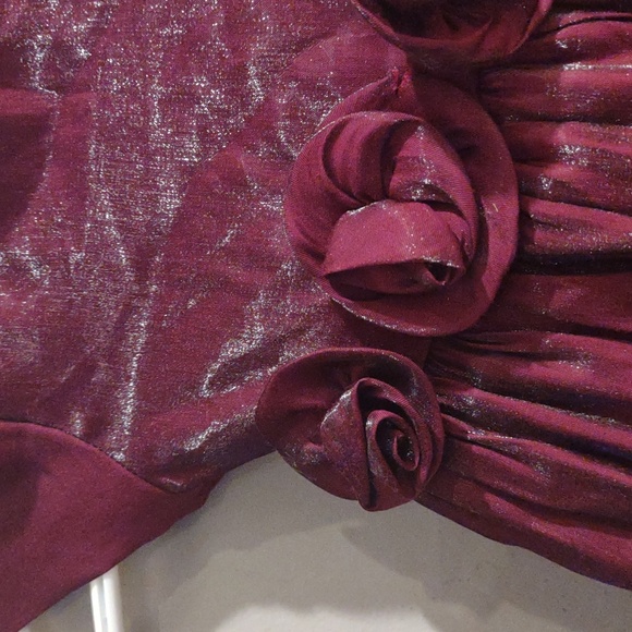 Vintage‎ Maggie Breen Formal Girls 4 Burgundy Dress - Picture 3 of 6